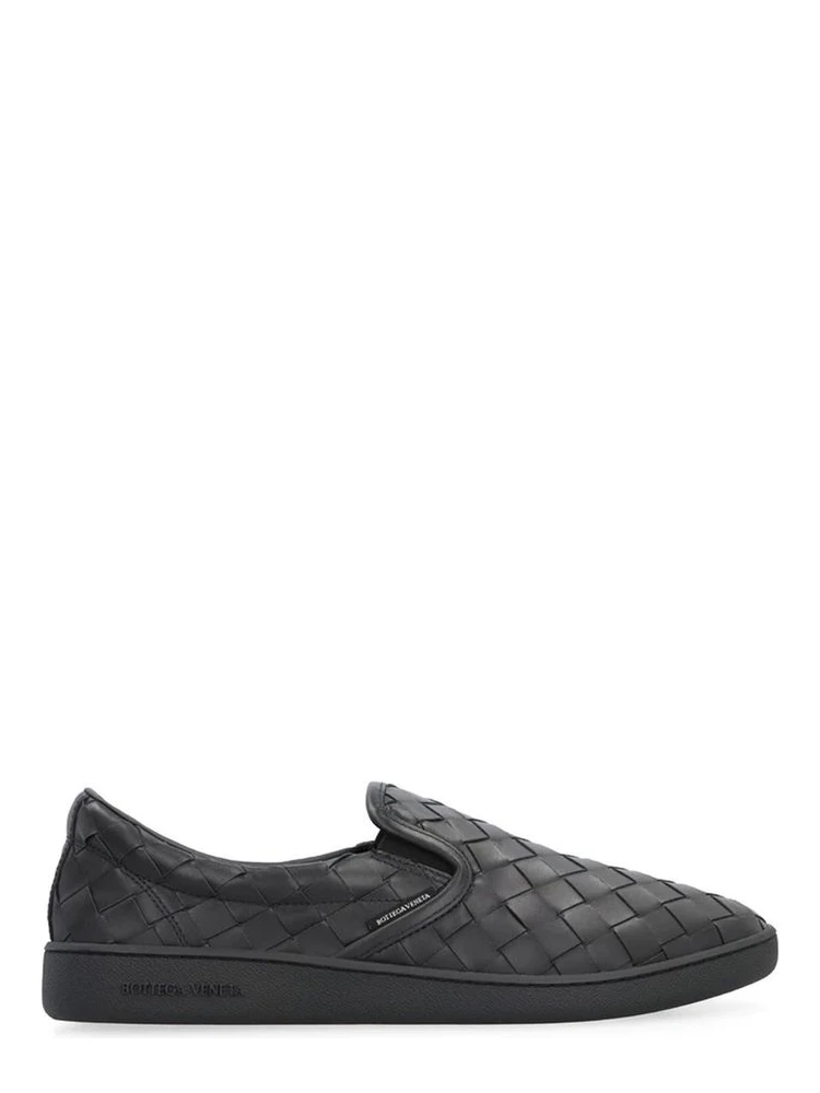Black Calfskin Low Top Sneakers