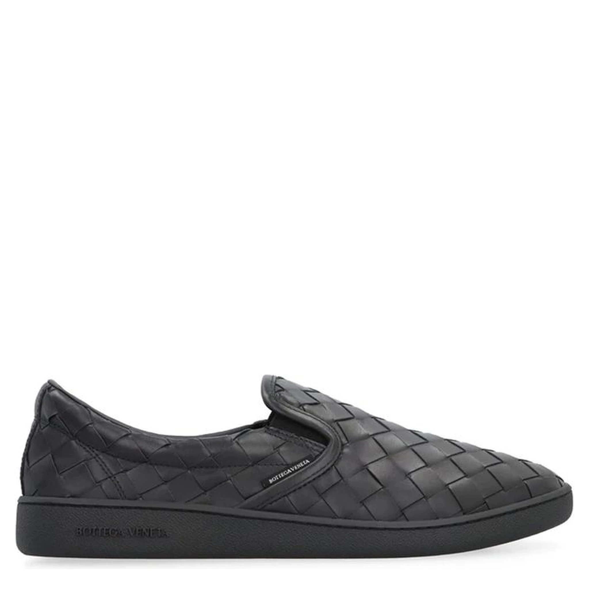 Black Calfskin Low Top Sneakers