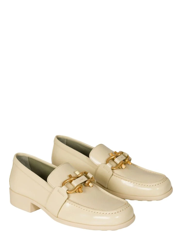 White Calfskin Slip-On Loafers alternative