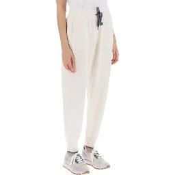 White Cashmere Athletic Pants