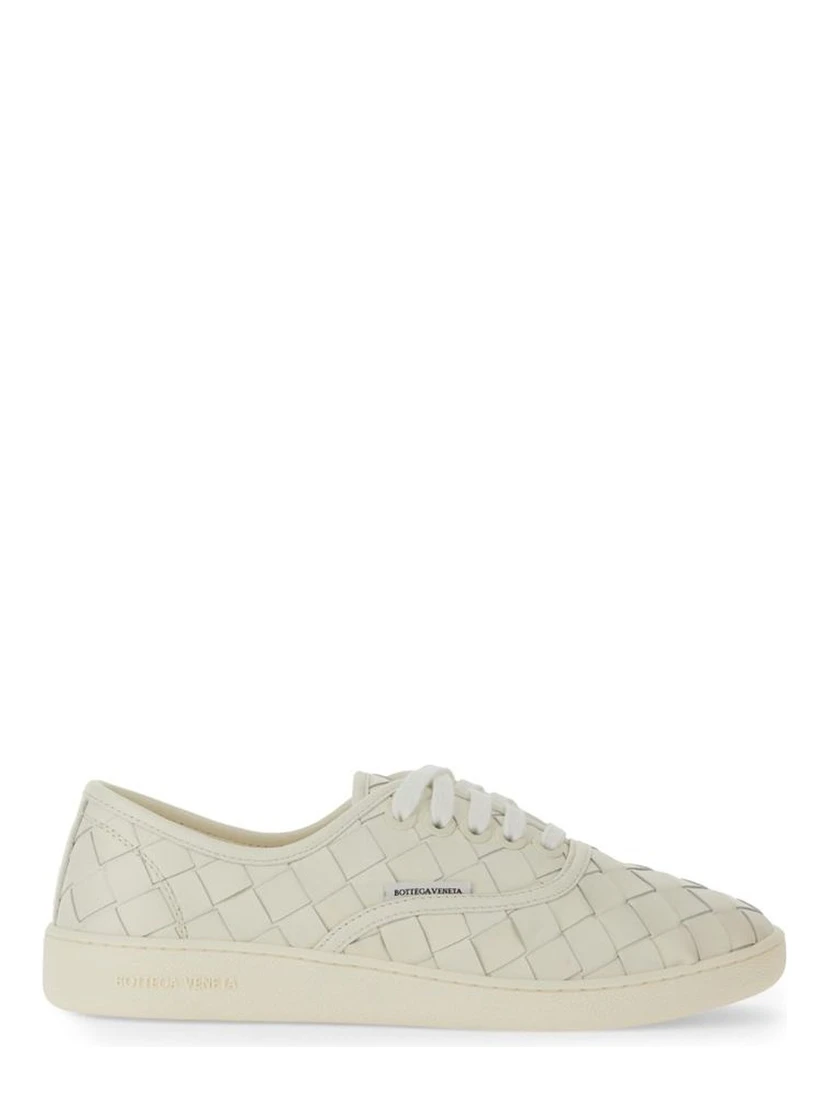 White Calfskin Low Top Sneakers