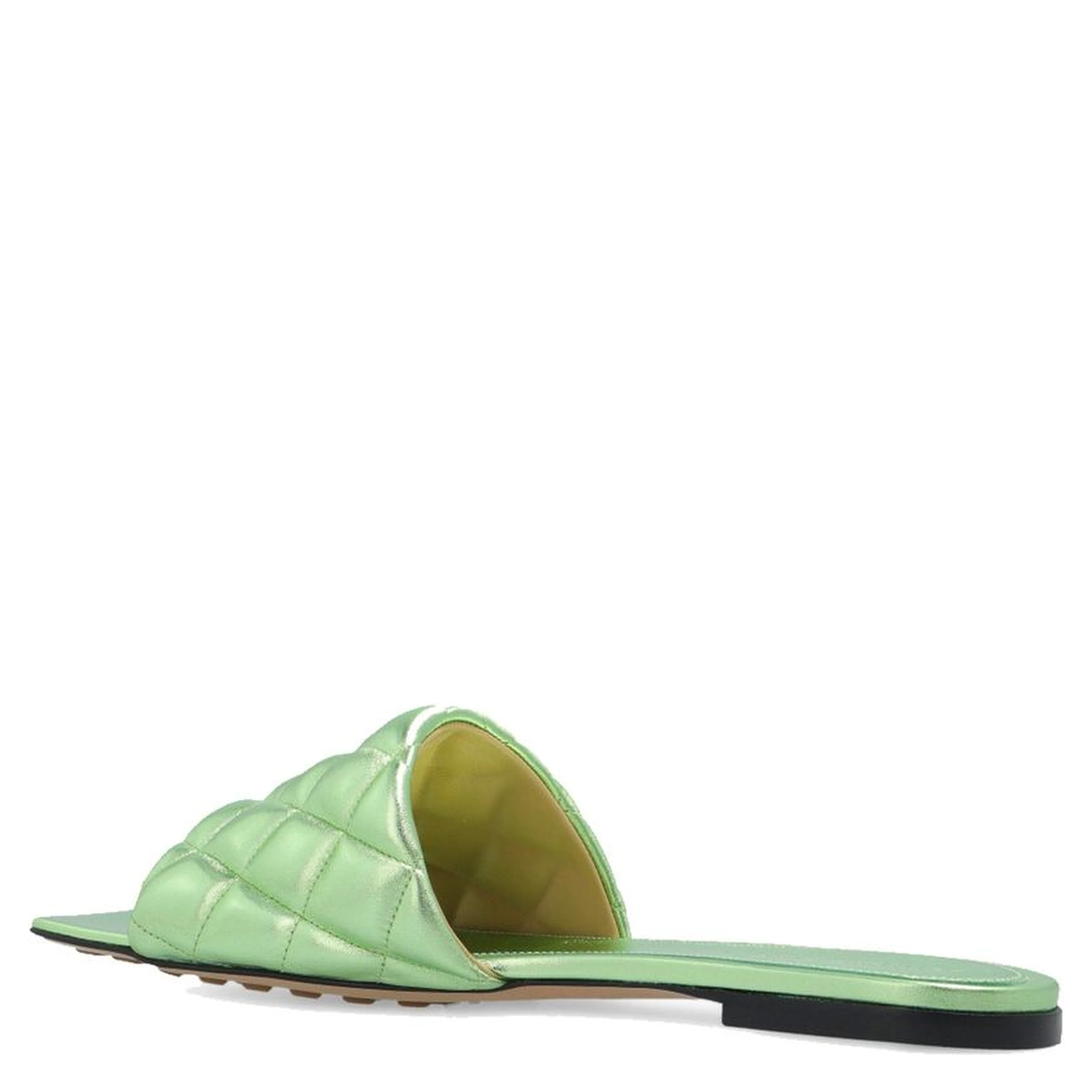 Bicolor Calfskin Flat Sandals