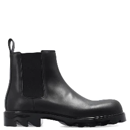 Black Calfskin Chelsea Boots
