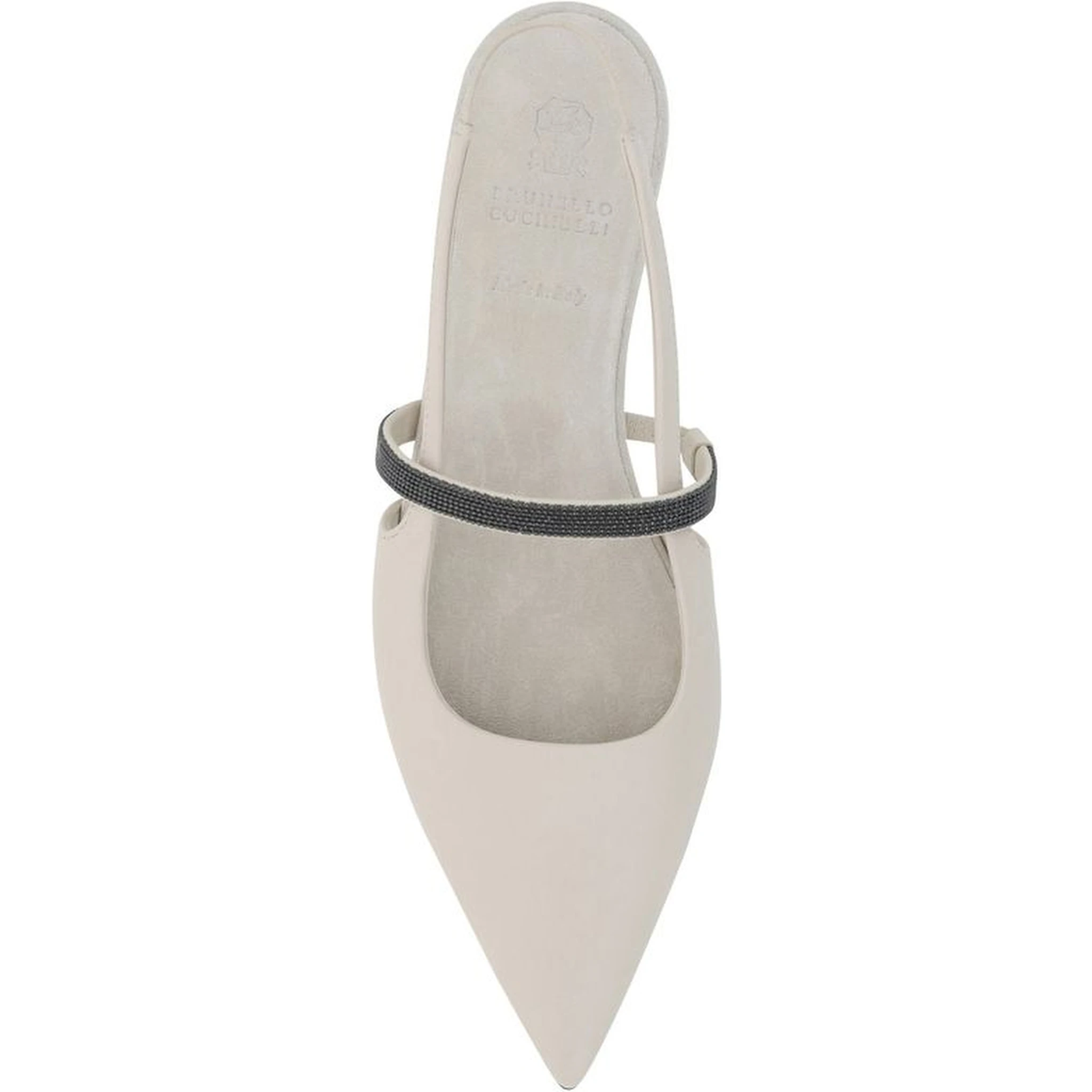 White Calfskin Ballet Flats