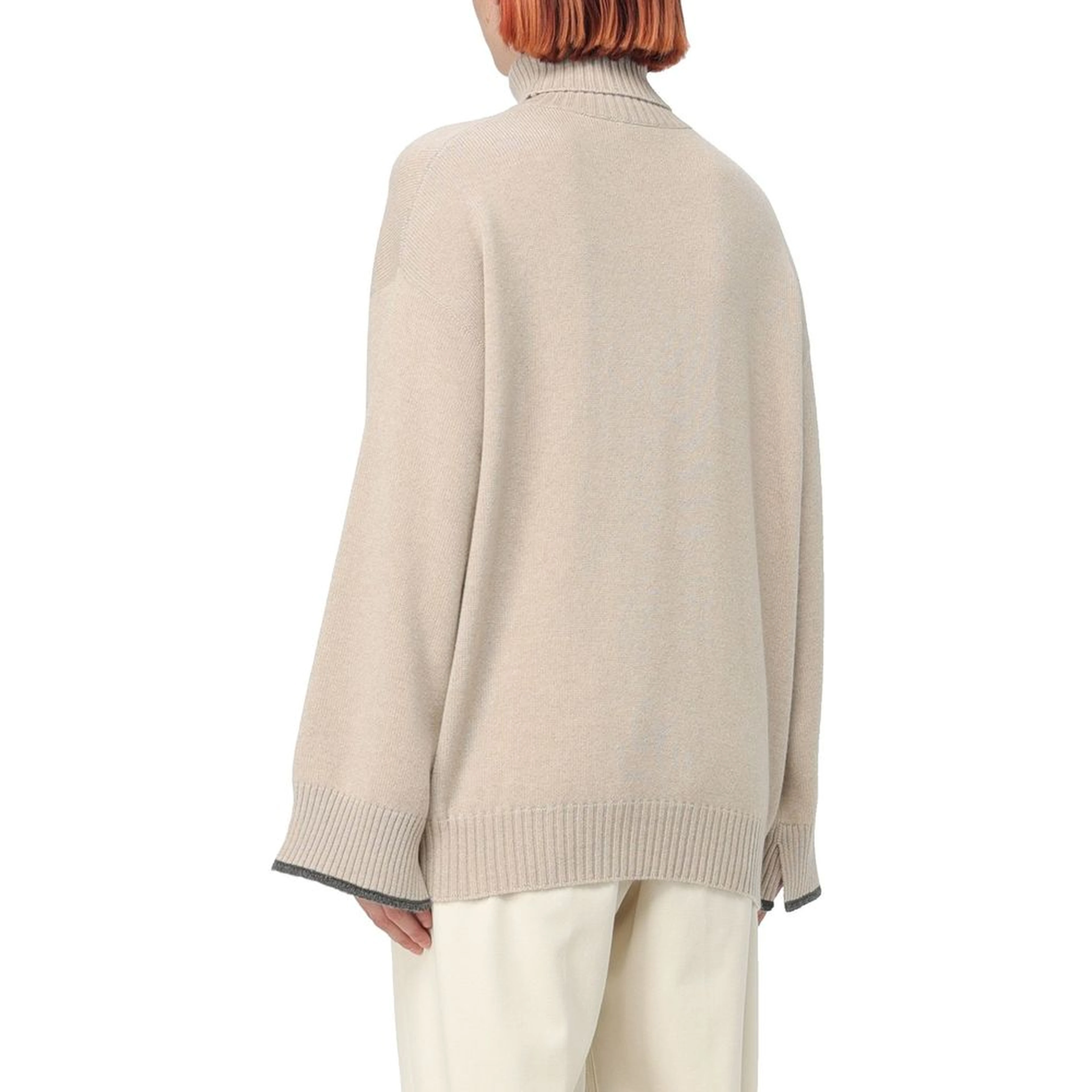 Beige Cashmere Cashmere Sweater