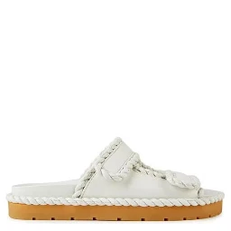 White Lamb Leather Sandals