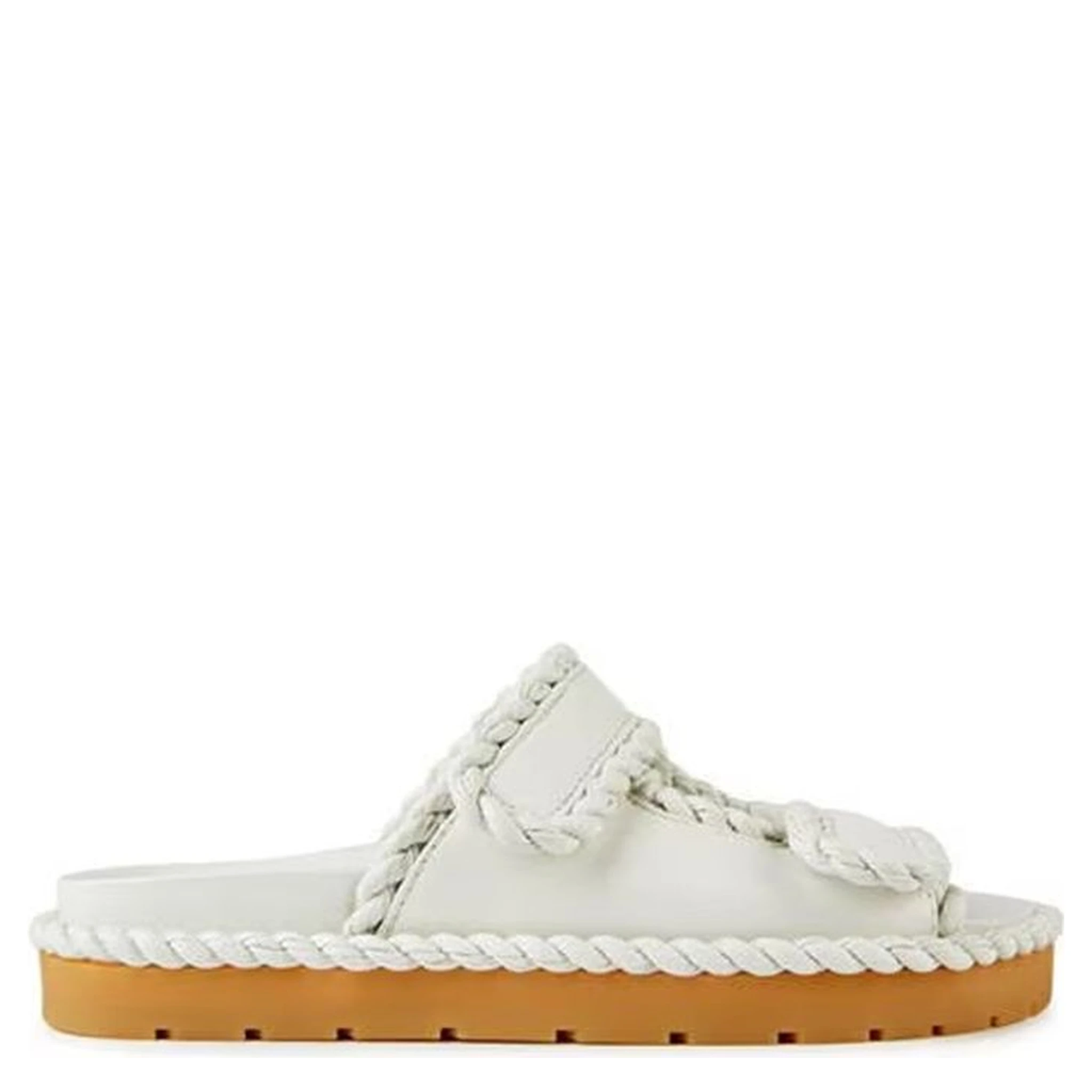 White Lamb Leather Sandals