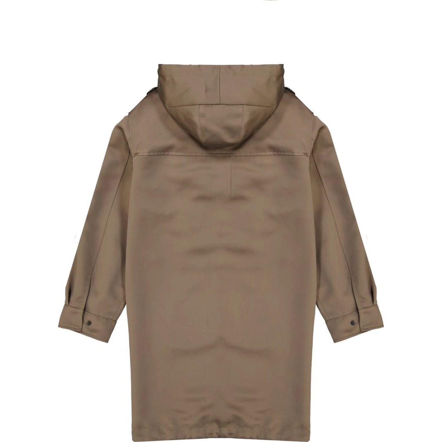 Brown Polyester Parka