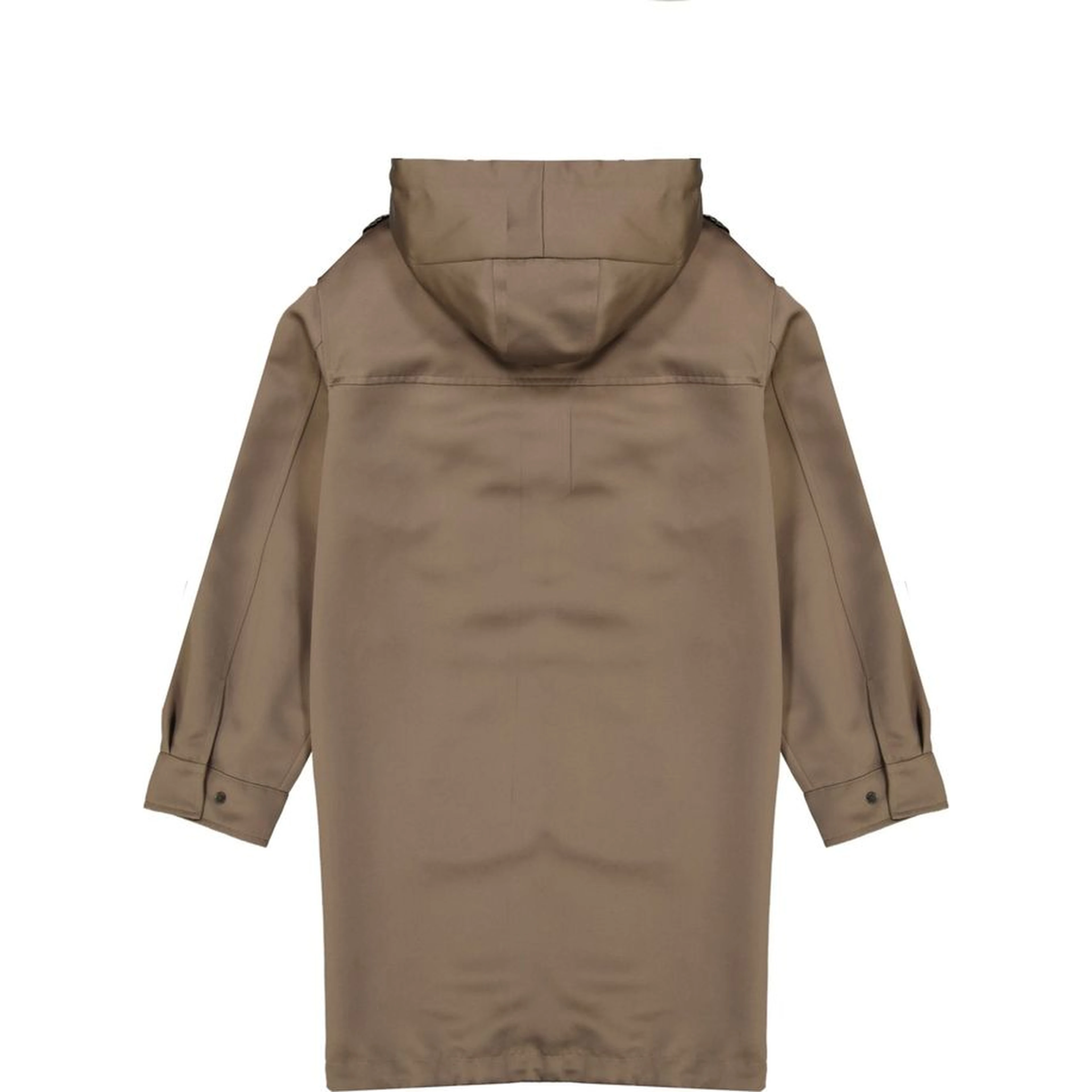 Brown Polyester Parka