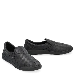 Black Calfskin Low Top Sneakers