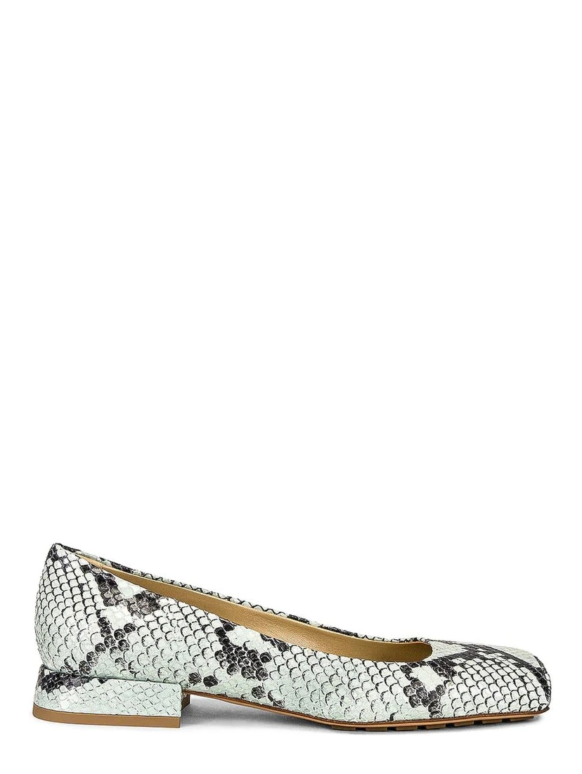 Bicolor Calfskin Ballet Flats