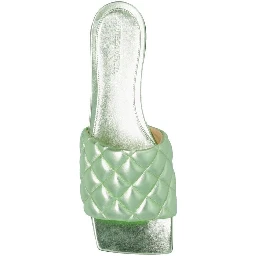 Bicolor Calfskin Flat Sandals