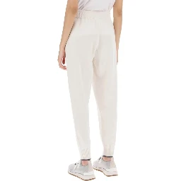 White Cashmere Athletic Pants