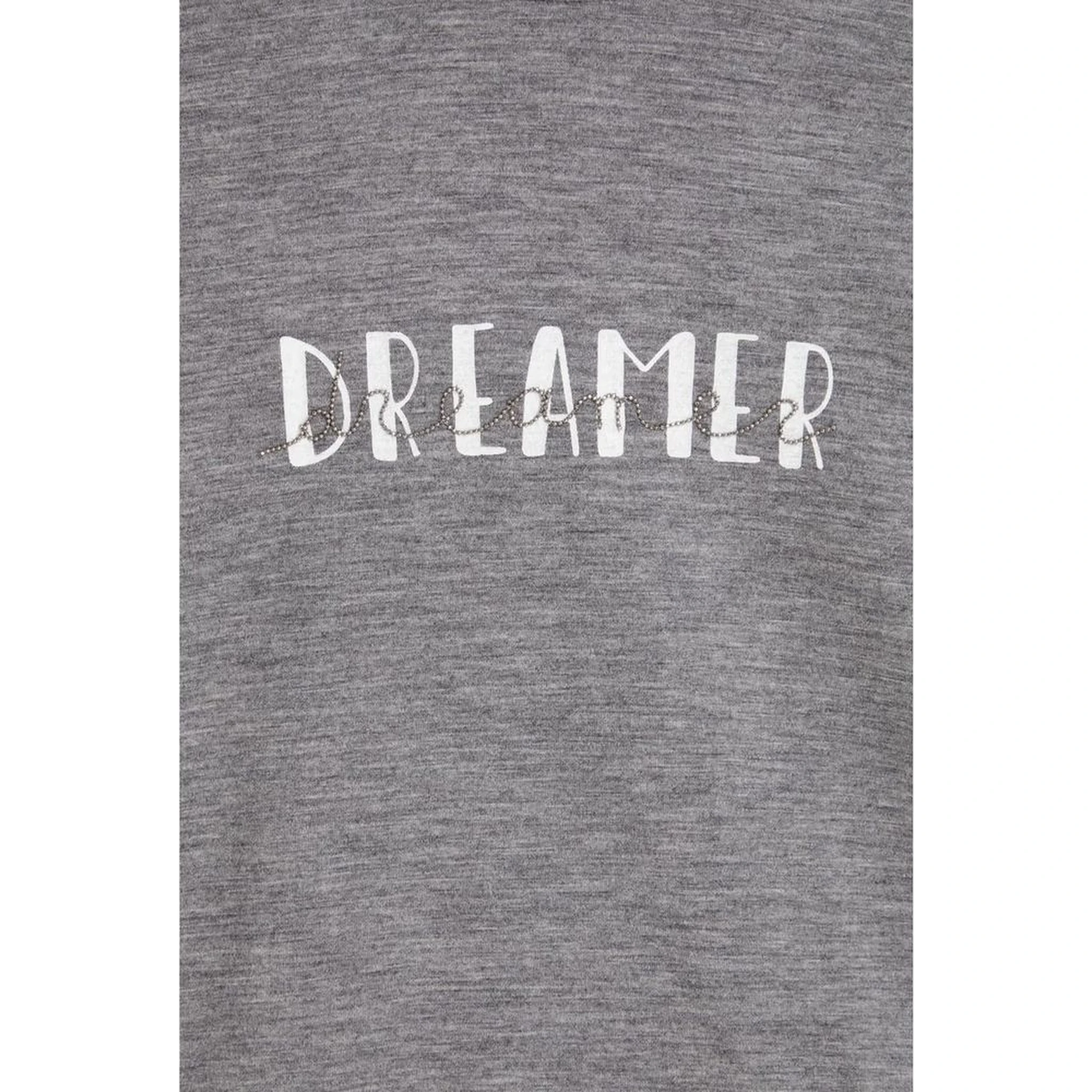 Gray Elastane T-Shirt