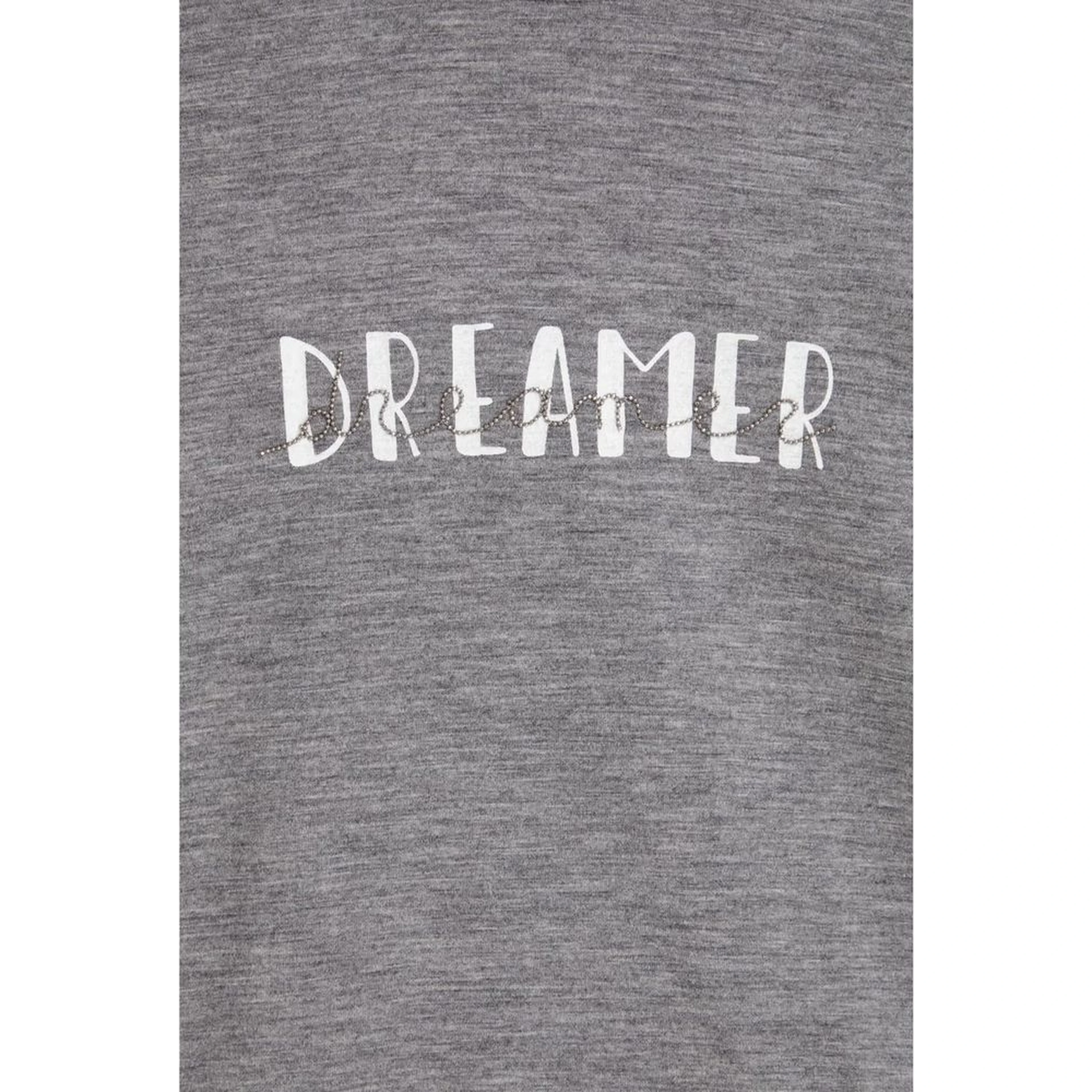 Gray Elastane T-Shirt