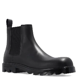 Black Calfskin Chelsea Boots