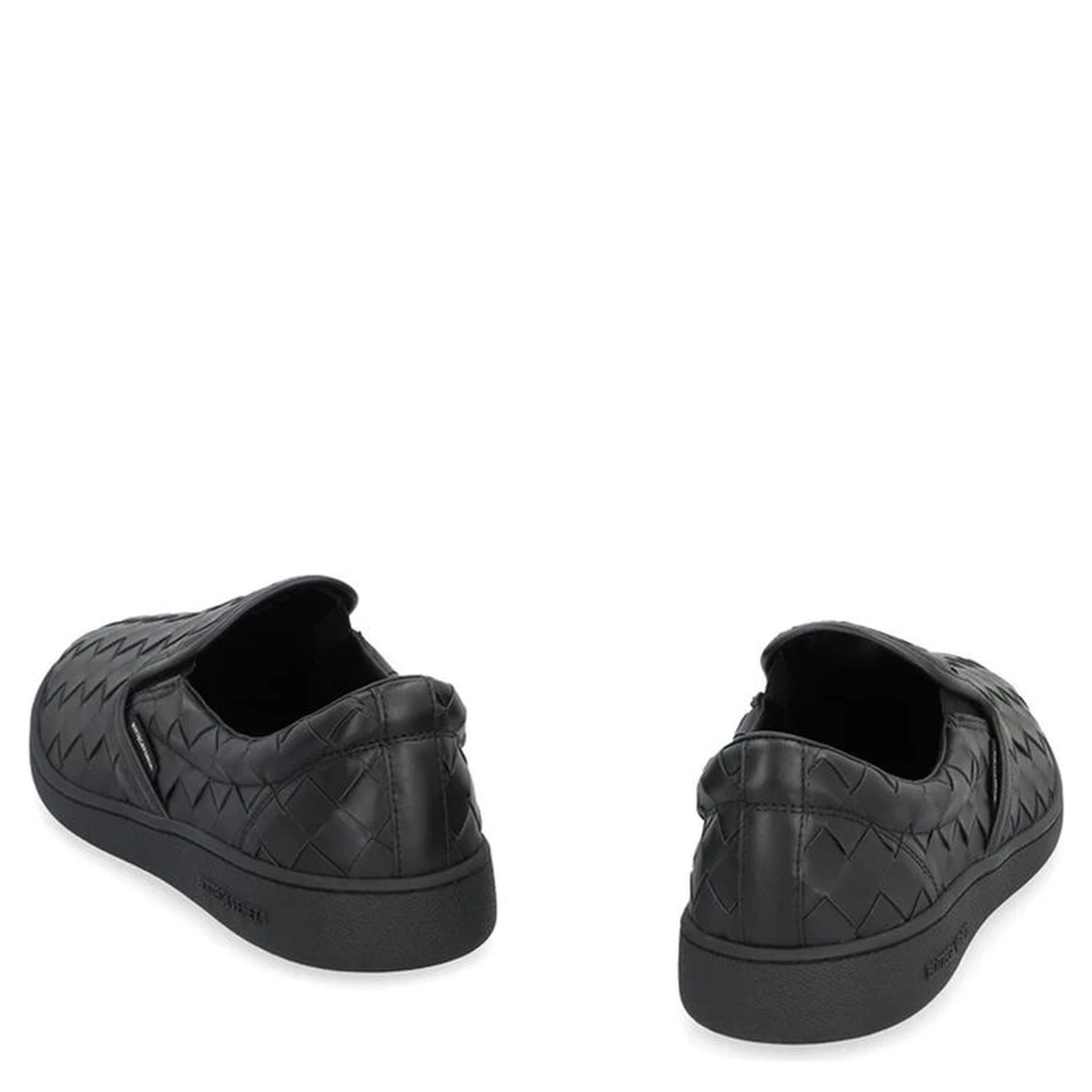 Black Calfskin Low Top Sneakers