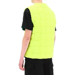 Bicolor Polyamide Sleveless Jacket