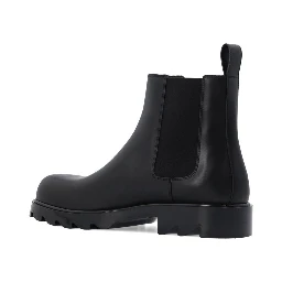 Black Calfskin Chelsea Boots