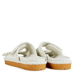 White Lamb Leather Sandals