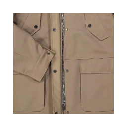 Brown Polyester Parka