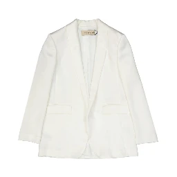 White Polyester Jackets And Coat