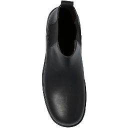 Black Calfskin Chelsea Boots