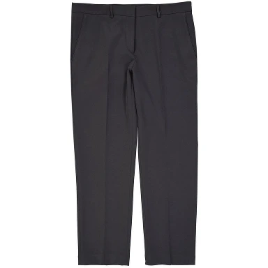 Gray Elastane Cropped Pants
