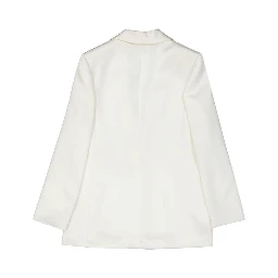 White Polyester Jackets And Coat