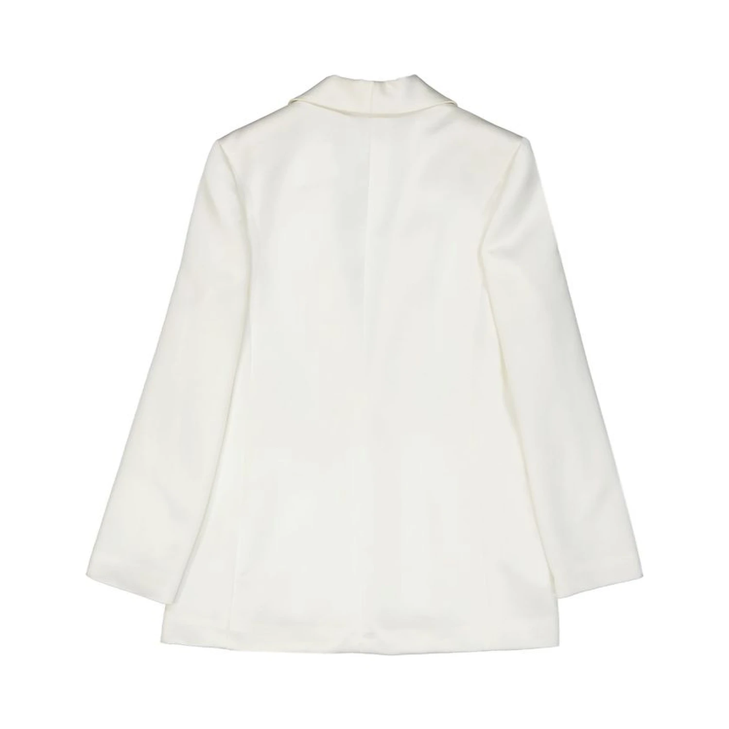White Polyester Jackets And Coat