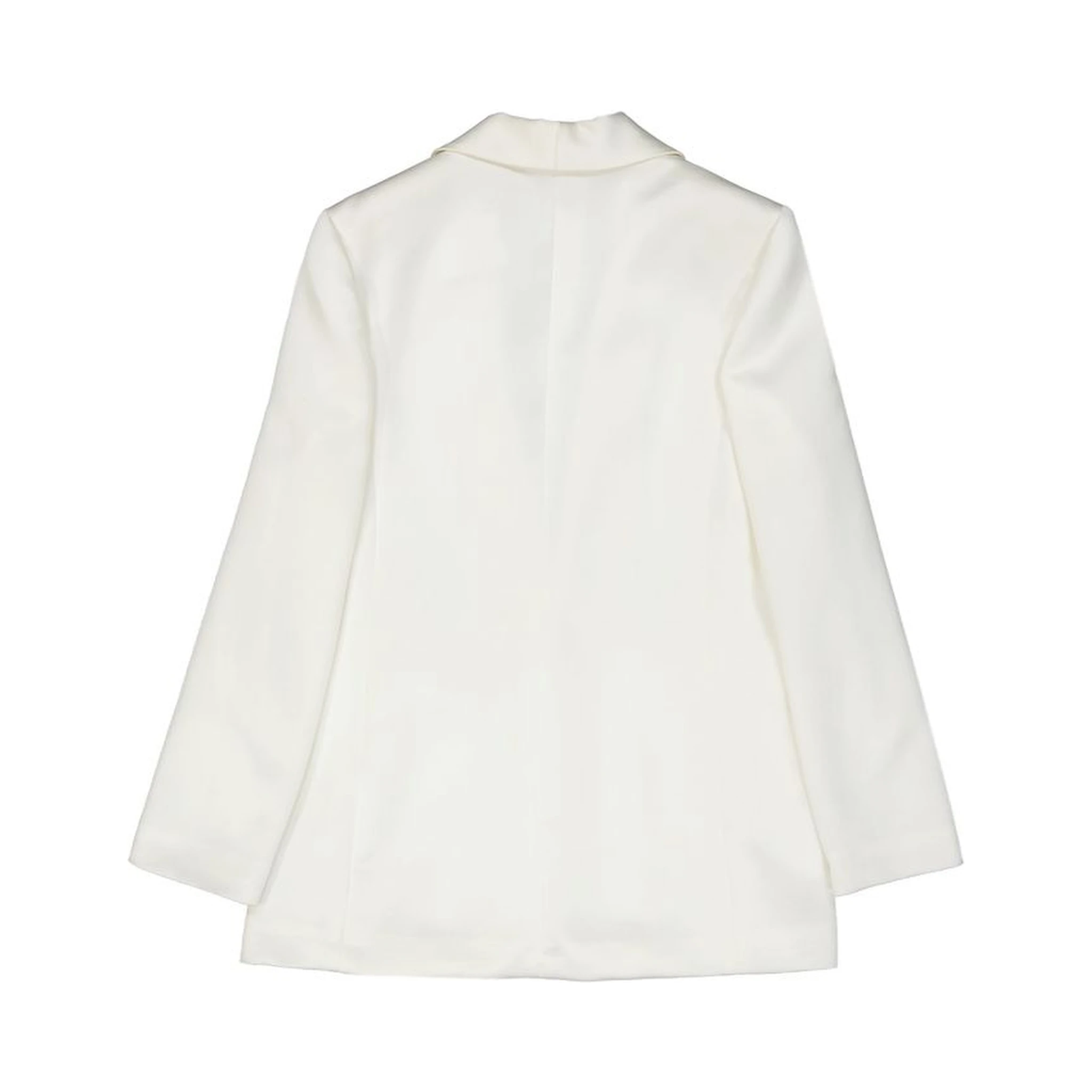White Polyester Jackets And Coat