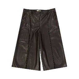 Brown Polyethylene Bermuda Shorts