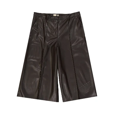 Brown Polyethylene Bermuda Shorts