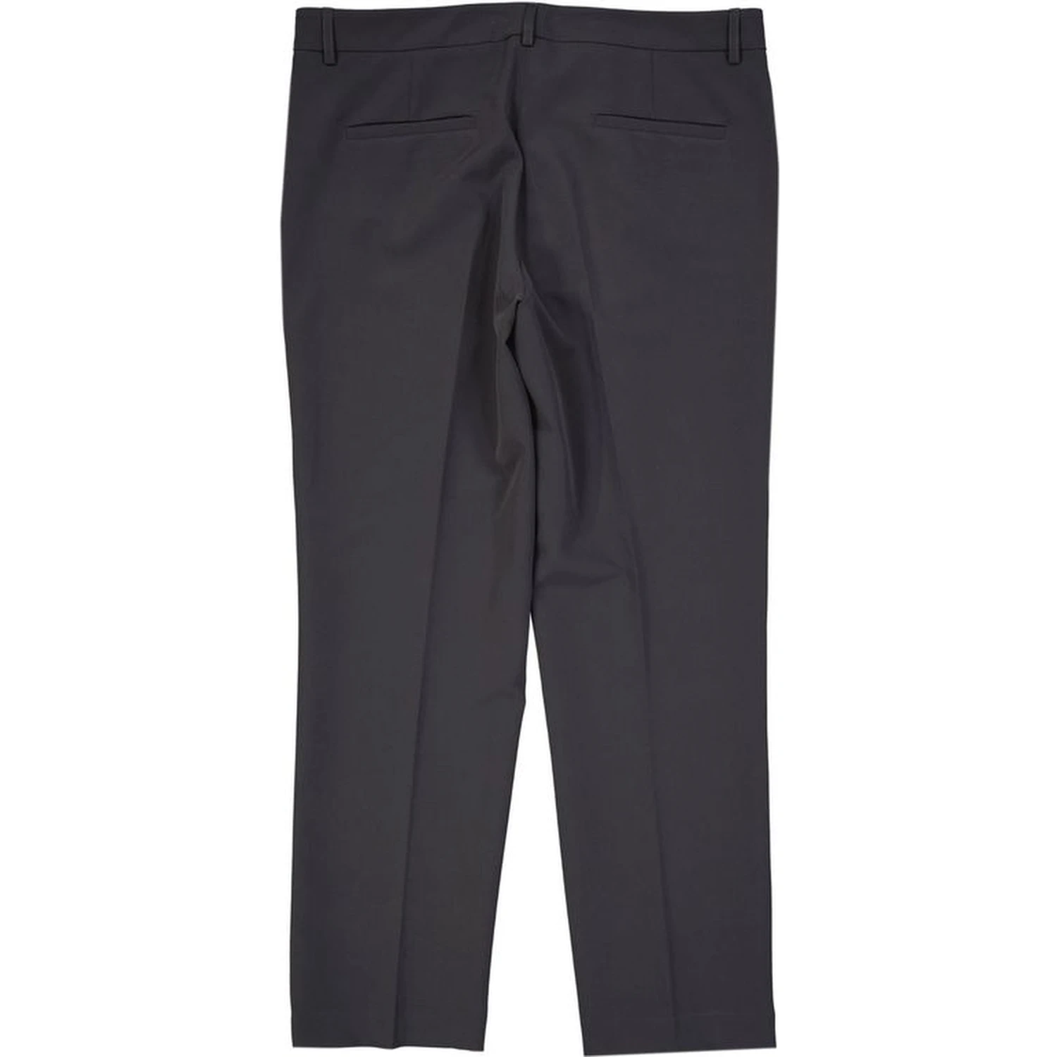 Gray Elastane Cropped Pants