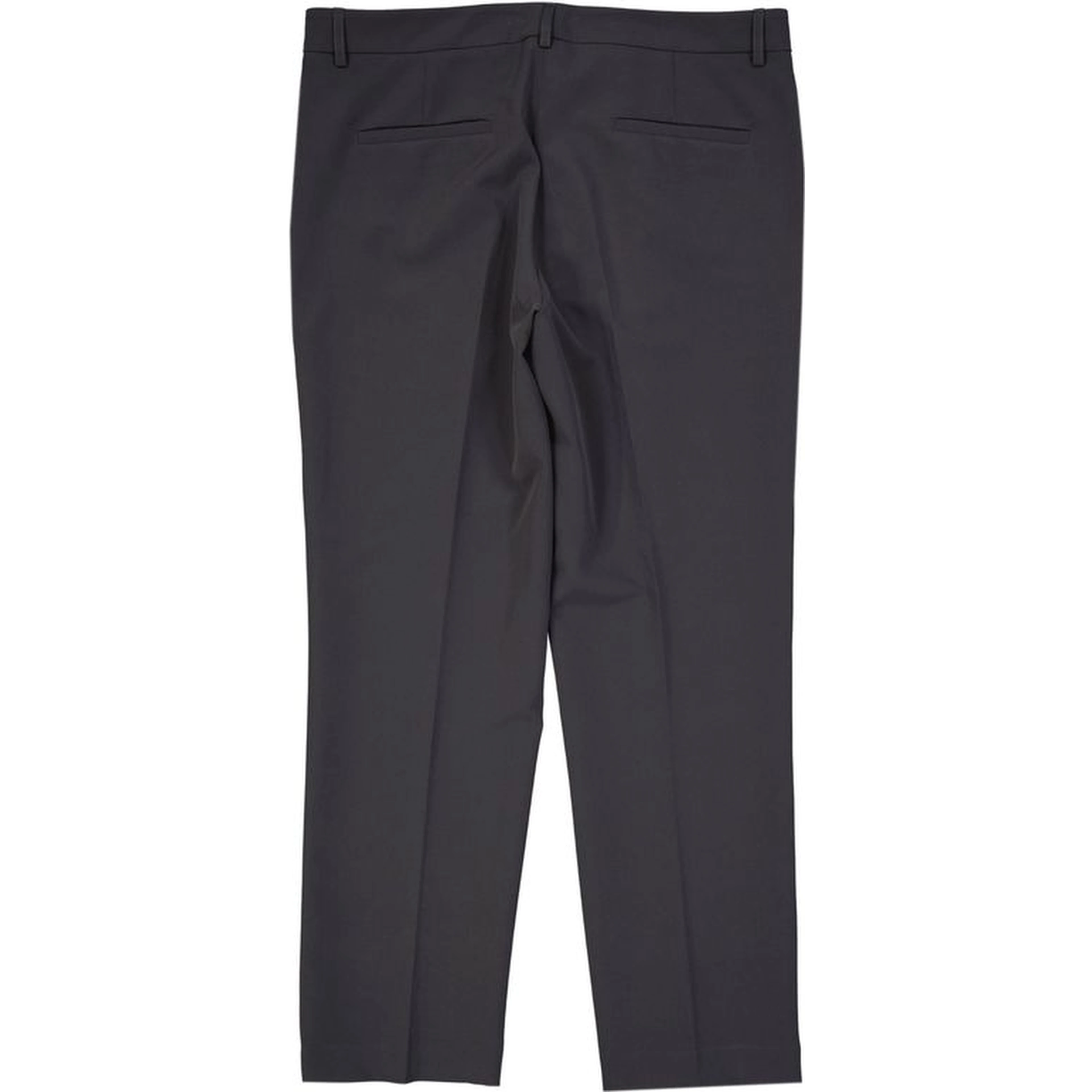Gray Elastane Cropped Pants