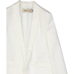 White Polyester Jackets And Coat