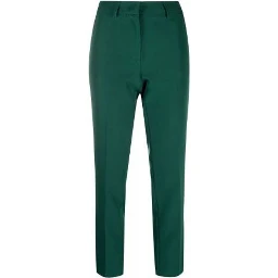 Bicolor Elastane Casual Pants