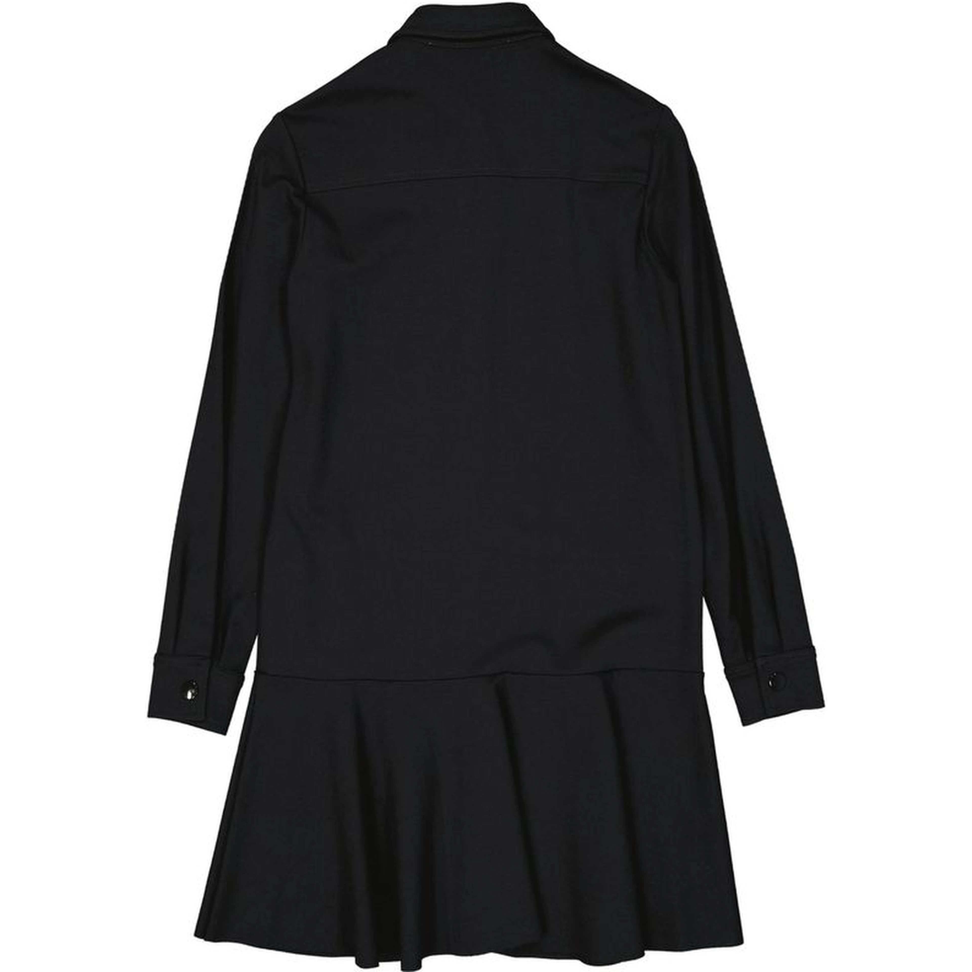 Black Elastane Casual Dress