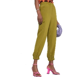 Bicolor Elastane Cargo Pants