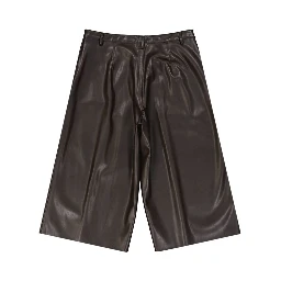 Brown Polyethylene Bermuda Shorts