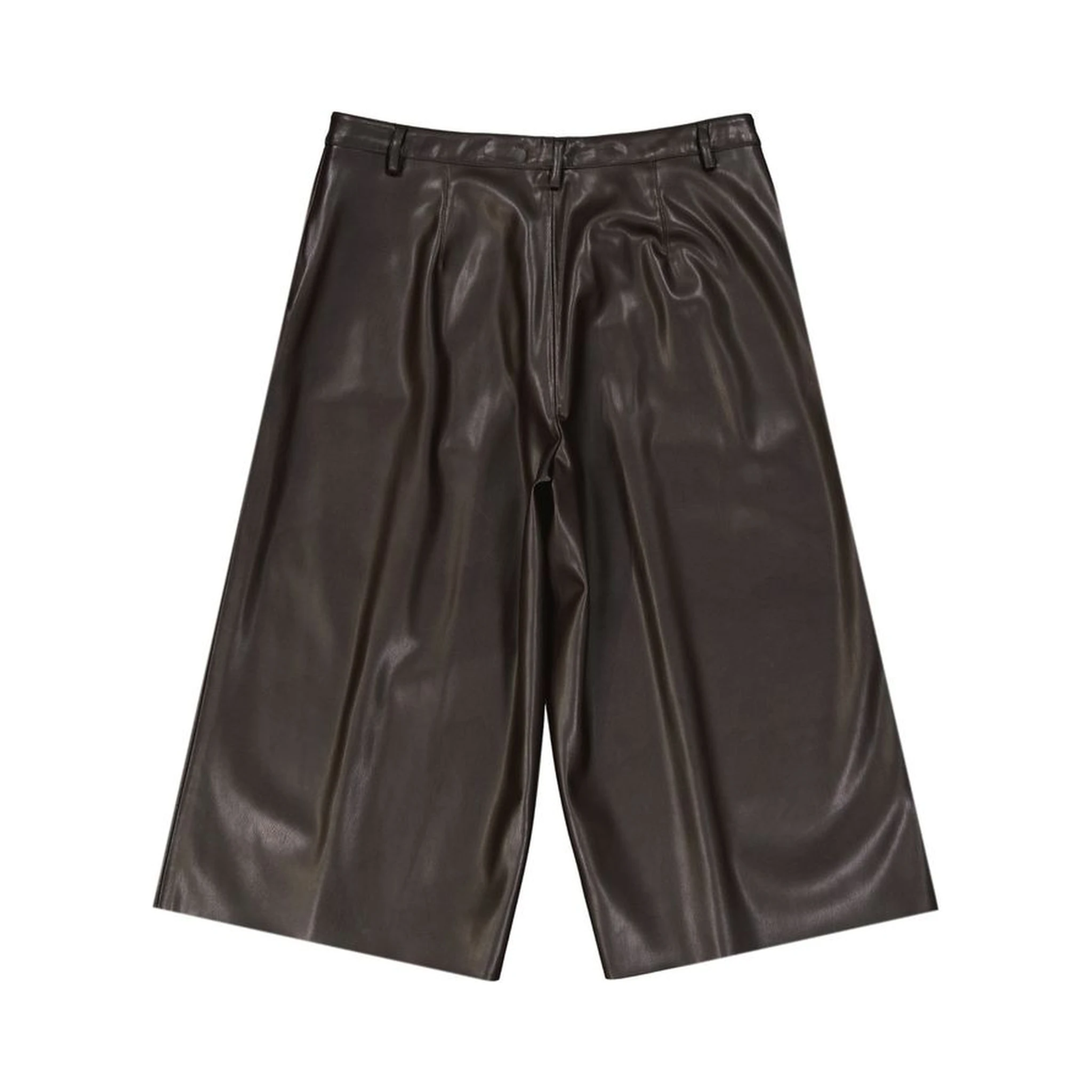 Brown Polyethylene Bermuda Shorts