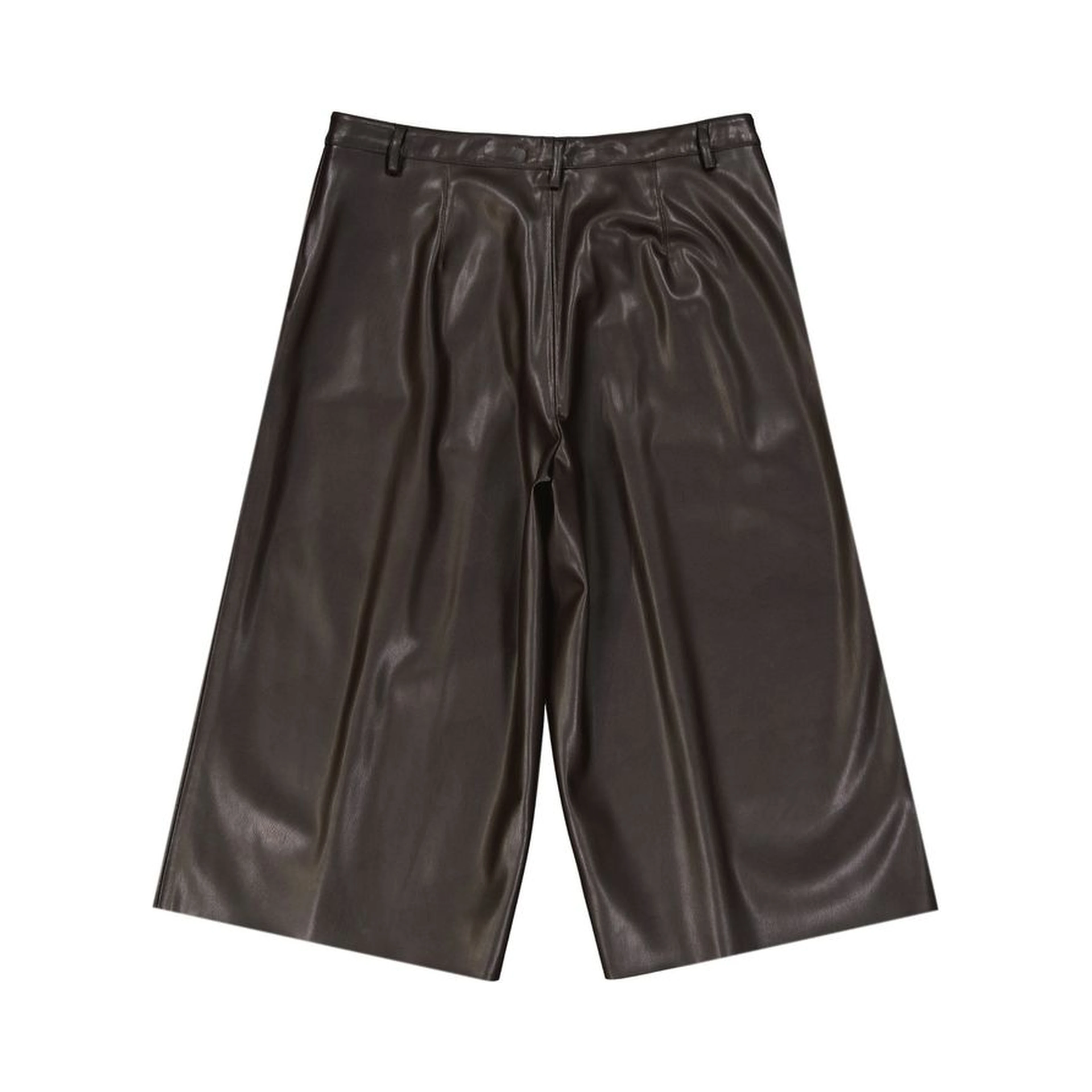 Brown Polyethylene Bermuda Shorts