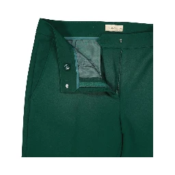 Bicolor Elastane Casual Pants