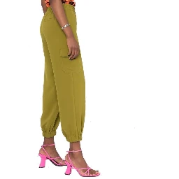 Bicolor Elastane Cargo Pants