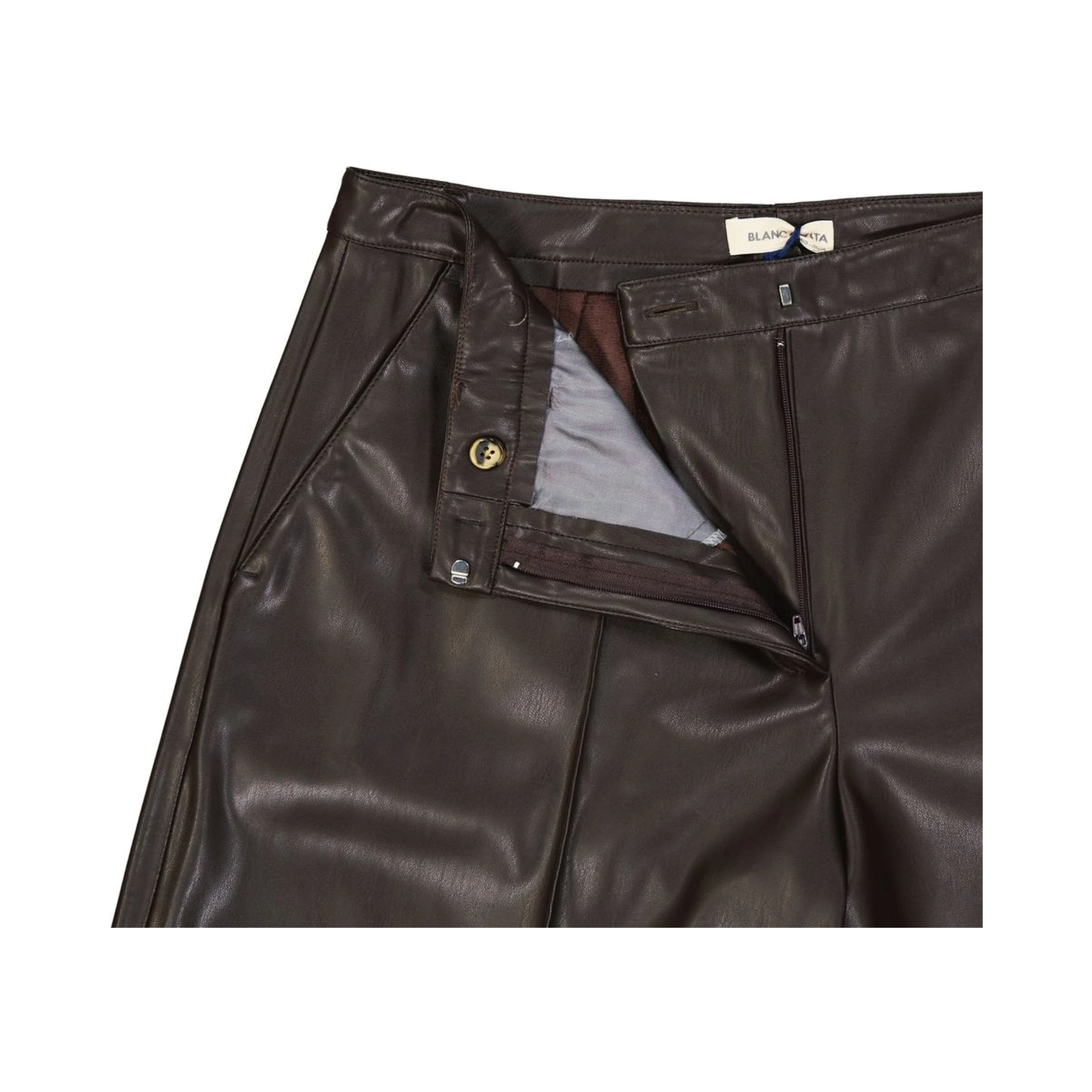 Brown Polyethylene Bermuda Shorts