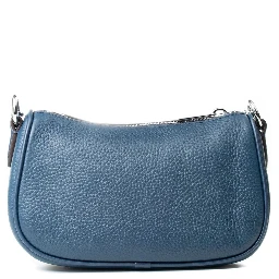 Blue Fur Shoulder Bag