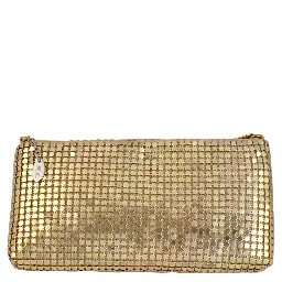 Gold Synthetic Handbag