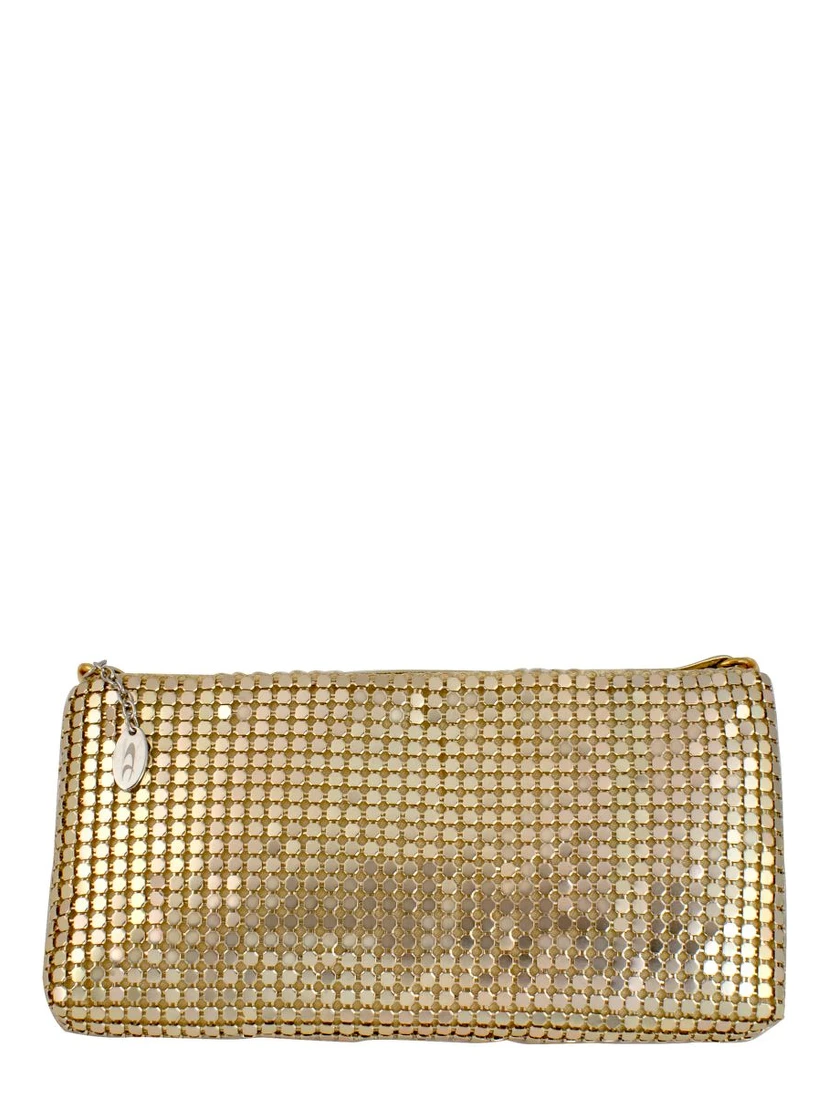 Gold Synthetic Handbag