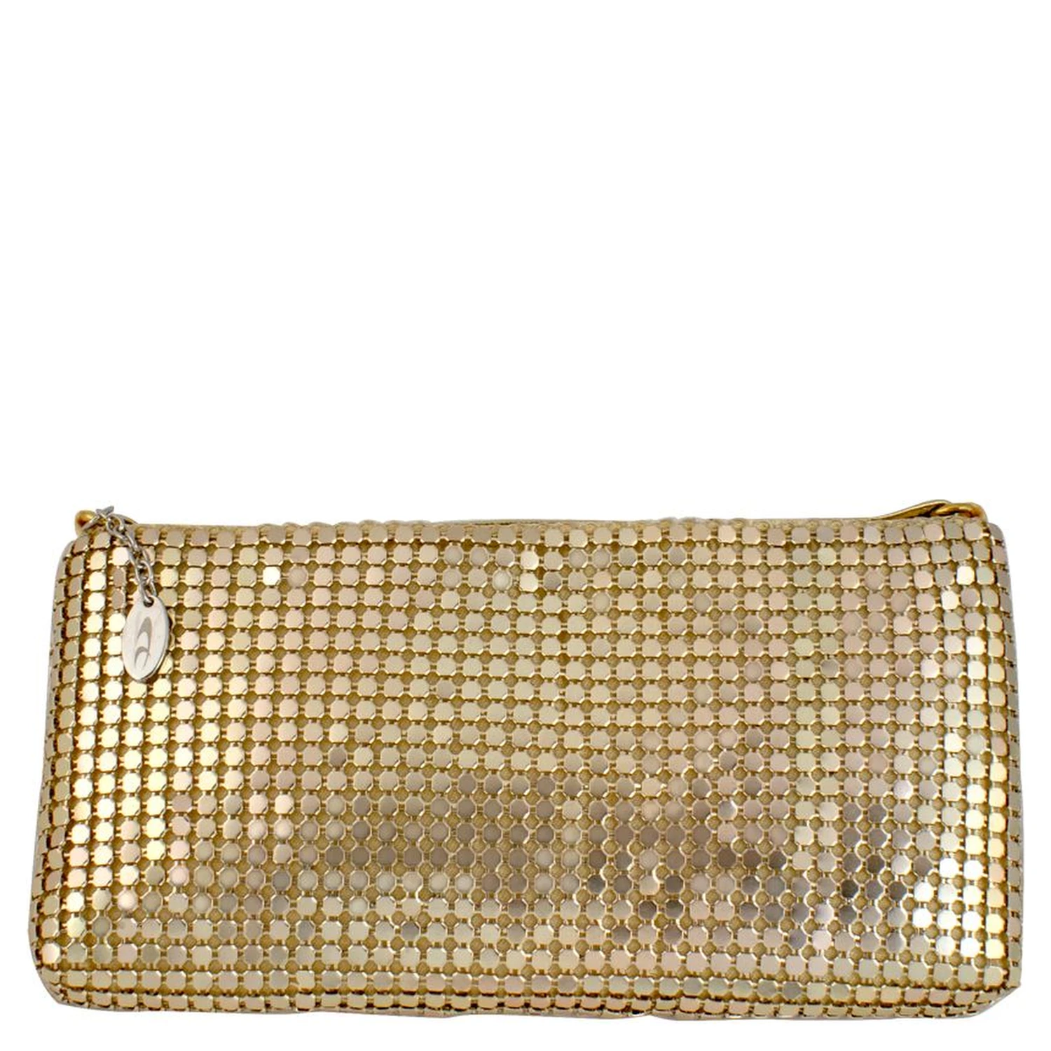 Gold Synthetic Handbag