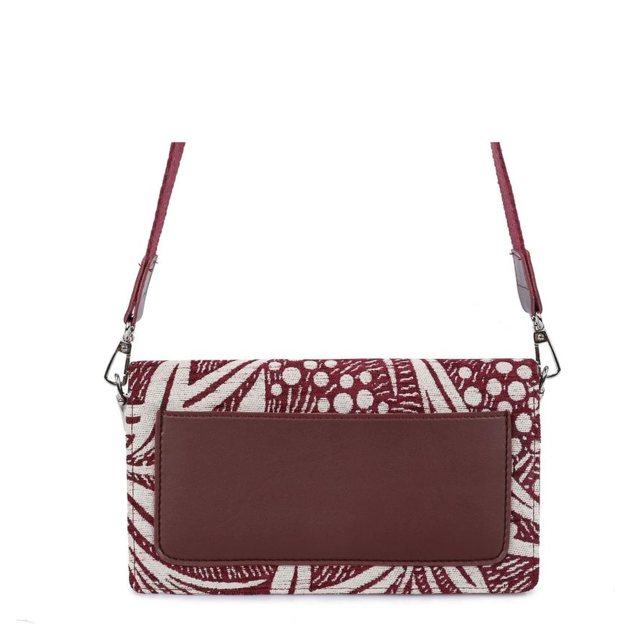 Gray Fabric Handbag